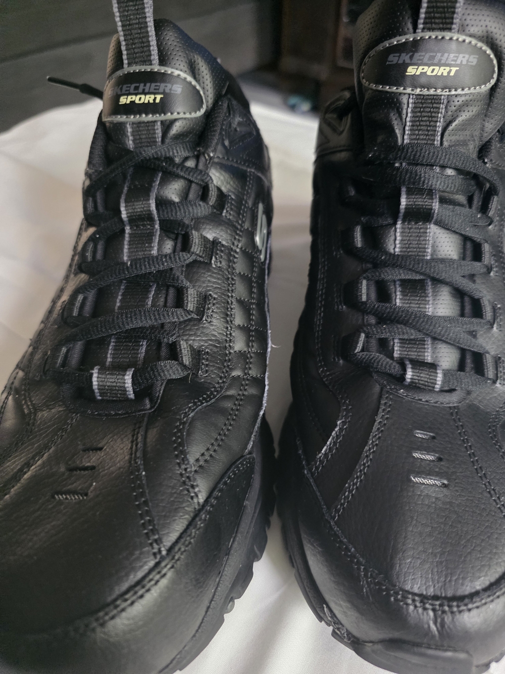 Skechers Sport Men's Black Athletic Lace-Up Sneakers